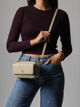 Cross Body Tas Th Icon Tommy hilfiger Beige th icon AW17680-vue-porte